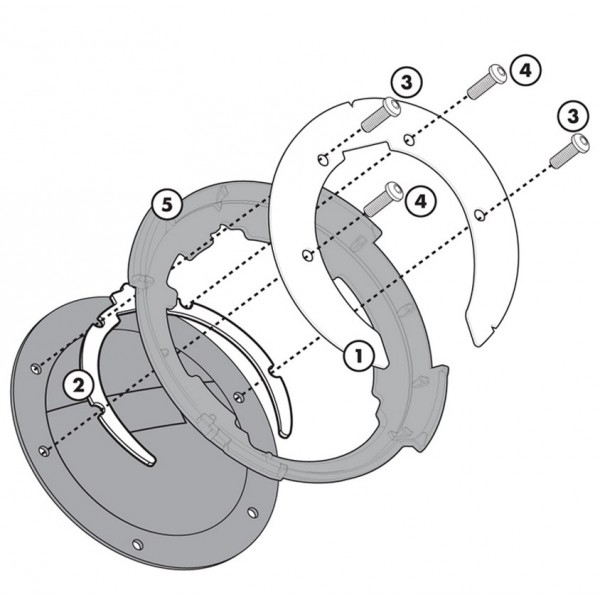 Givi BF02 Σύστημα κλειδώματος σάκου στο ρεζερβουάρ ΒΑΛΙΤΣΕΣ / ΒΑΣΕΙΣ / TANKBAG