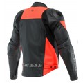 Dainese Μπουφάν Δερμάτινο Racning 4 Μαύρο/Κόκκινο Μπουφάν Δερμάτινα