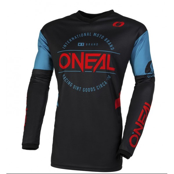 Oneal MX Μπλούζα Brand V.23 μαύρο/μπλε Μπλούζες / Γιλέκα / Ζακέτες