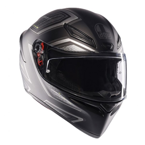 AGV Κράνος K1 S DOT (ECE2206) SLING MATT BLACK/GREY Full Face