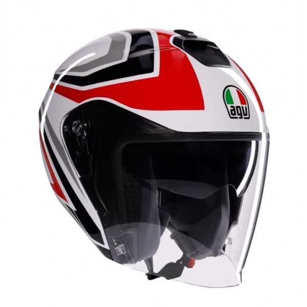 AGV Κράνος Irides Jet Tolosa Black/Grey/Red Jet / Open