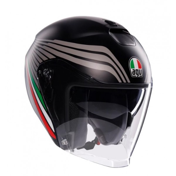 AGV Κράνος Irides Jet Bologna Matt Black/Tricolore Jet / Open