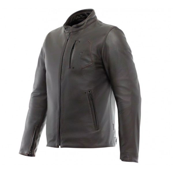 Dainese Μπουφάν Δερμάτινο Fulcro Jacket Brown Μπουφάν Δερμάτινα