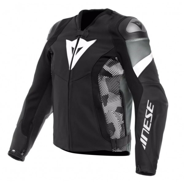 Dainese Μπουφάν Δερμάτινο Avro 5 Jacket Black/Grey/White Μπουφάν Textile